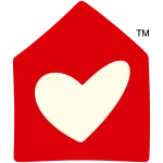 Hand drawn icon of house with heart