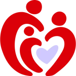 Hand drawn icon of family with heart