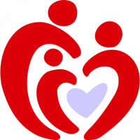 Hand drawn icon of family with heart